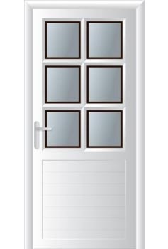 Κουζινόπορτα αλουμινίου σχέδιο 24,θερμοδιακοπτώμενες πόρτες αλουμινίου