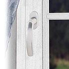 Πόμολο ασημί κλασικό πόρτας αλουμινίου