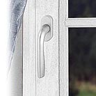 Πόμολο ασημί πόρτας αλουμινίου (N11)