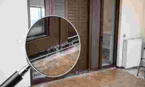 Συρόμενα χωνευτά κουφώματα που μπάζουν νερά