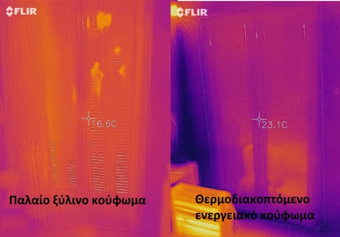 ίδρωμα πάνω στα κουφώματα (πόρτες και παράθυρα)