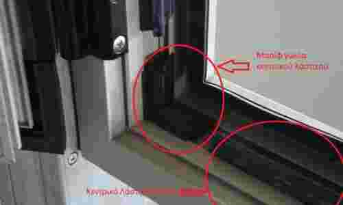 Γωνιά λάστιχο – γωνιακό κάσας