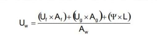ΣΥΝΤΕΛΕΣΤΗΣ ΘΕΡΜΟΠΕΡΑΤΟΤΗΤΑΣ ΚΟΥΦΩΜΑΤΟΣ UW τύπος