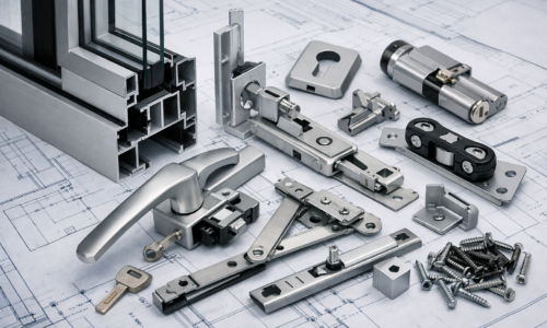 Εξαρτήματα κουφωμάτων αλουμινίου
