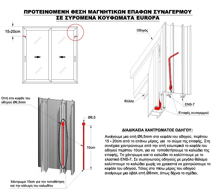 Συρόμενα χωνευτά και επάλληλα κουφώματα